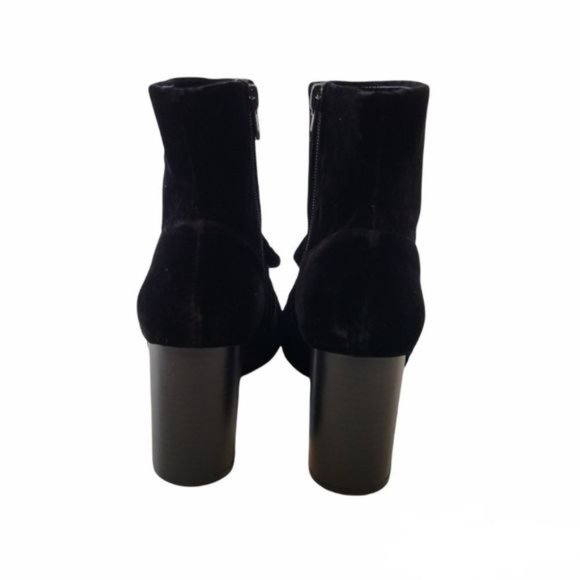 Zara Velvet Bow Ankle Boots Black Size 38. - Picture 13 of 15